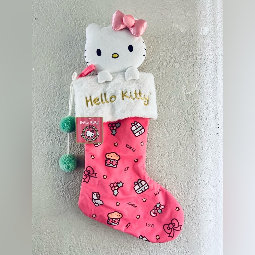 Hello kitty Sanrio hello kitty christmas stocking big size see measurements